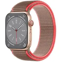CaseOnline Nailon Rannekoru Apple Watch 8 (41mm) - Neon pink