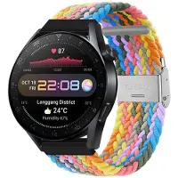 CaseOnline Punottu elastinen rannekoru Huawei Watch 3 Pro (48mm) - light rainbow