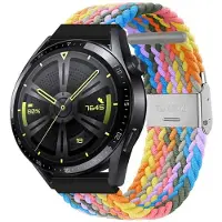 CaseOnline Punottu elastinen rannekoru Huawei Watch GT3 (46mm) - light rainbow