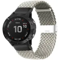 CaseOnline Punottu elastinen rannekoru Garmin Fenix 6X - stone