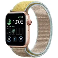 CaseOnline Nailon Rannekoru Apple Watch SE 2022 (44mm) - Camel