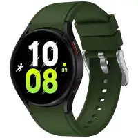 CaseOnline Silikoni Rannekoru No-Gap Samsung Galaxy Watch 5 (44mm) - Tummanvihre