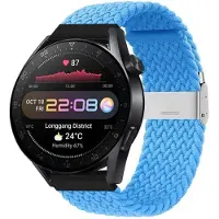 CaseOnline Punottu elastinen rannekoru Huawei Watch 3 Pro (48mm) - skyblue