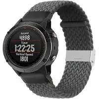 CaseOnline Punottu elastinen rannekoru Garmin Fenix 5X - skygrey