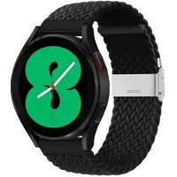 CaseOnline Punottu elastinen rannekoru Samsung Galaxy Watch 4 (40mm) - musta