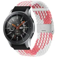 CaseOnline Punottu elastinen rannekoru Samsung Galaxy Watch 46mm - pinkwhite