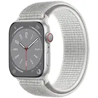 CaseOnline Nailon Rannekoru Apple Watch 8 (45mm) - Summit White