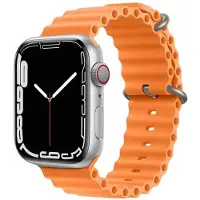 CaseOnline RIB Urheiluranneke Apple Watch 7 (41mm) - Oranssi