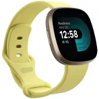 CaseOnline Sport Rannekoru Fitbit Versa 4 - Creamy Yellow
