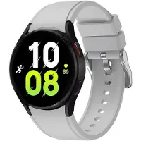 CaseOnline Silikoni Rannekoru No-Gap Samsung Galaxy Watch 5 (40mm) - Vaalean harm