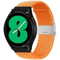 CaseOnline Punottu elastinen rannekoru Samsung Galaxy Watch 4 (40mm) - Oranssi