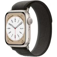 CaseOnline Tactik nailon ranneke Apple Watch 8 (45mm) - Blackroom Grey