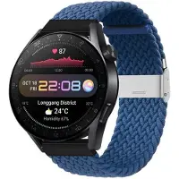CaseOnline Punottu elastinen rannekoru Huawei Watch 3 Pro (48mm) - sininen