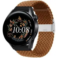 CaseOnline Punottu elastinen rannekoru Huawei Watch GT3 (42mm) - ruskea