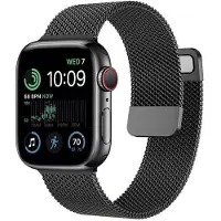 CaseOnline Milanese Rannekoru Apple Watch SE 2022 (40mm) - Musta
