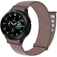 CaseOnline Nylonrannekoru No-Gap Samsung Galaxy Watch 4 Classic (46mm) - Smokey M
