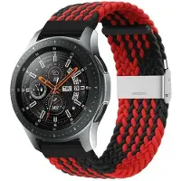 CaseOnline Punottu elastinen rannekoru Samsung Galaxy Watch 46mm - Punainen/Musta