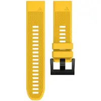 CaseOnline Sport Rannekoru EasyFit Garmin Descent Mk2S - keltainen