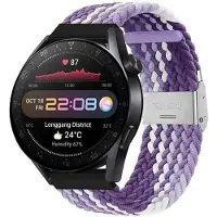 CaseOnline Punottu elastinen rannekoru Huawei Watch 3 Pro (48mm) - gradientpurple