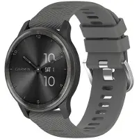 CaseOnline Pure urheiluranneke Garmin Vivomove Trend - Harmaa