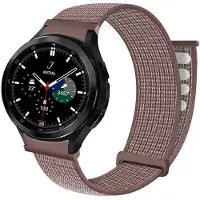CaseOnline Nylonrannekoru No-Gap Samsung Galaxy Watch 4 Classic (42mm) - Smokey M
