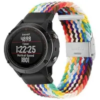 CaseOnline Punottu elastinen rannekoru Garmin Fenix 5X - pride edition