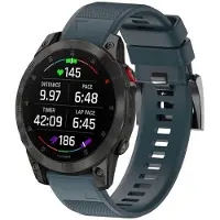 CaseOnline Sport Rannekoru Garmin Epix 2 - Harmaa sininen