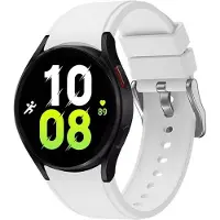 CaseOnline Silikoni Rannekoru No-Gap Samsung Galaxy Watch 5 (40mm) - Valkoinen