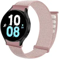 CaseOnline Nylonrannekoru No-Gap Samsung Galaxy Watch 5 (44mm) - Pink Sand