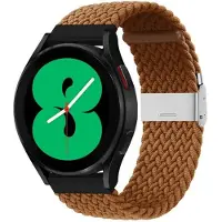 CaseOnline Punottu elastinen rannekoru Samsung Galaxy Watch 4 (44mm) - ruskea