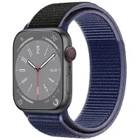 CaseOnline Nailon Rannekoru Apple Watch 8 (41mm) - Midnight black