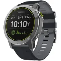 CaseOnline Twin Sport Rannekoru Garmin Fenix 7S - Musta/harmaa