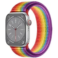 CaseOnline Nailon Rannekoru Apple Watch 8 (45mm) - Pride Edition