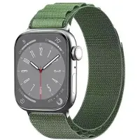 CaseOnline Artic Elastinen nailon ranneke Apple Watch 8 (45mm) - Army