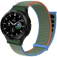 CaseOnline Nylonrannekoru No-Gap Samsung Galaxy Watch 4 Classic (42mm) - Olive