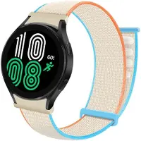 CaseOnline Nylonrannekoru No-Gap Samsung Galaxy Watch 4 (44mm) - Cream