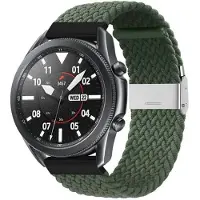 CaseOnline Punottu elastinen rannekoru Samsung Galaxy Watch 3 (45mm) - Army