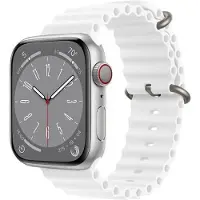 CaseOnline RIB Urheiluranneke Apple Watch 8 (41mm) - Valkoinen