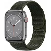 CaseOnline Nailon Rannekoru Apple Watch 8 (41mm) - Military Khaki