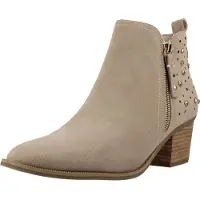Carmela for woman. 16315104-BEIGE Leather Ankle Boots 163151 brown (41), 5 to 8 cm, Split Leather, Zip, Casual