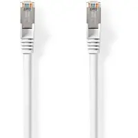 Nedis RJ45 S/FTP Cat8.1 Ethernet kaapeli RJ45 liittimillä, 40-GigaBit, 20 m, valkoinen