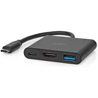 Nedis USB-C Moniporttisovitin (HDMI Out 4K@30Hz, USB-A &amp; USB-C 3.2 Gen 1)