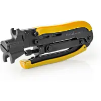 Nedis kompressointipihdit RG58, RG59, RG6, RG7, RG11 kaapeleille &amp; kompressoitaville F-liittimille