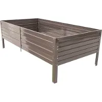 BAUMERA Korotettu kasvatuslaatikko KLASIKA GARDEN 75x150x30 cm, maalattu