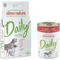 Almo Nature 2x12kg Daily All Breeds nauta & riisi koiran kuivaruoka