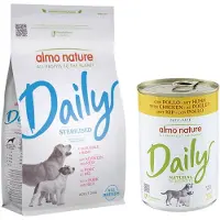 Almo nature 2x1,2kg Daily All Breeds sika ja riisi koiran kuivaruoka