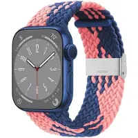 CaseOnline Punottu kellon renneke Apple Watch 9 (45mm) - Blue Powder