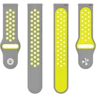 CaseOnline EBN Sport Kellon ranneke Xiaomi Watch S4 - Harmaa/keltainen
