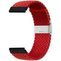 CaseOnline Punottu Kellon ranneke Nokia Steel HR (40mm) - darkred