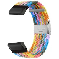 CaseOnline Punottu kellon ranneke Garmin Tactix 7 Pro - Light Rainbow